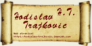 Hodislav Trajković vizit kartica